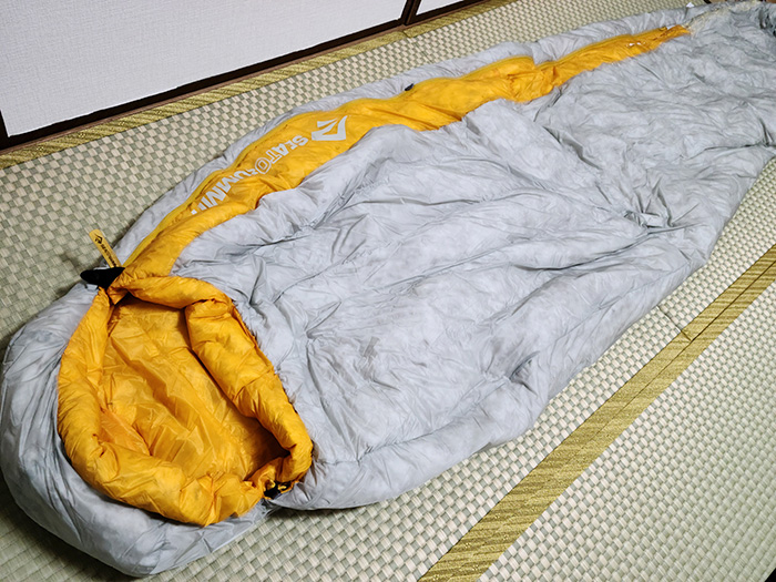 【キャンプ用品レビュー】シートゥサミット(SEA TO SUMMIT) 寝袋スパークSP3ダウンシュラフ